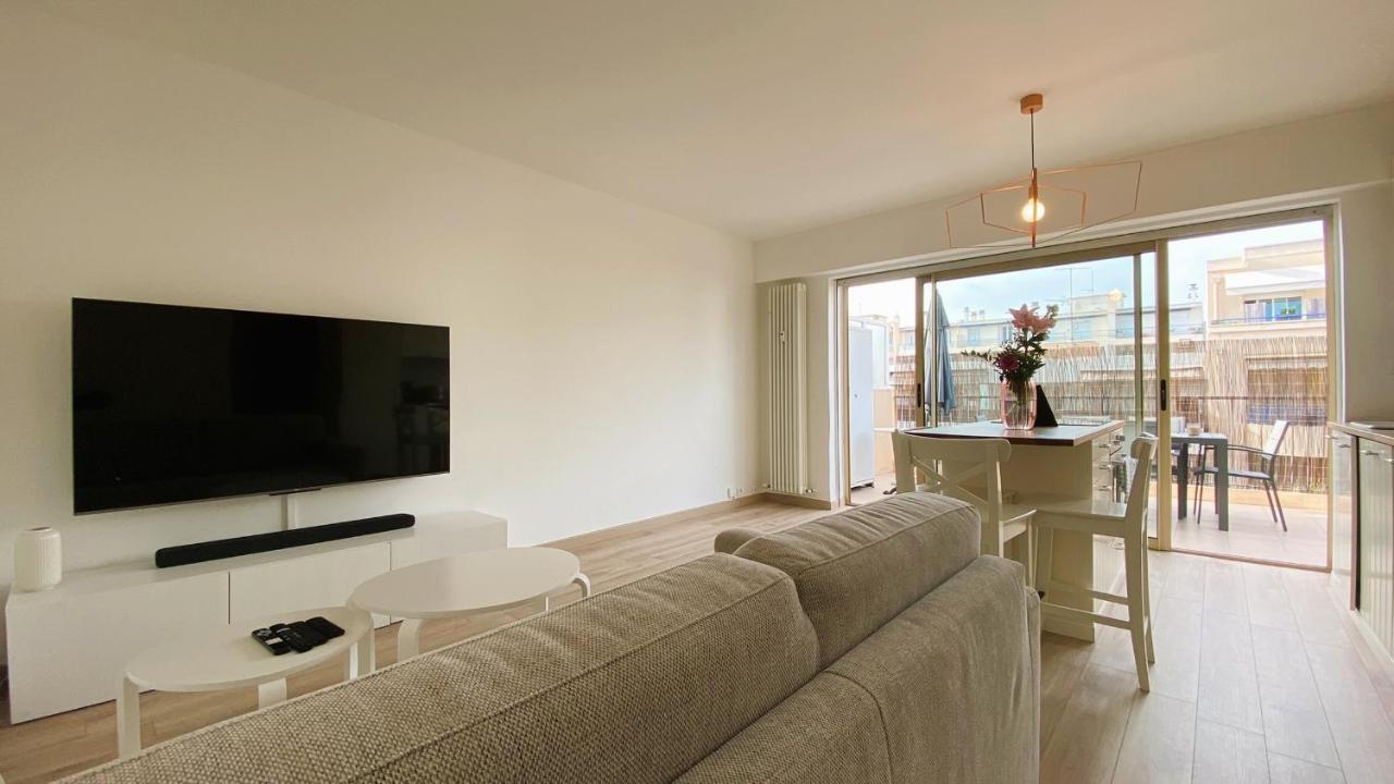 T2 Bricka La Terrasse De La Plage, Moderne, Equipe, Lumineux Antibes Buitenkant foto